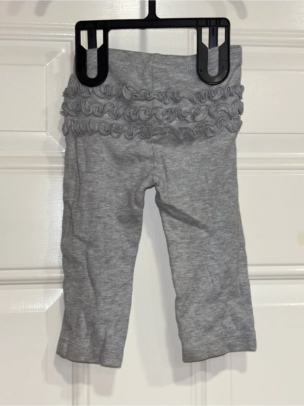 Carter's Light Gray Ruffle Back Leggings